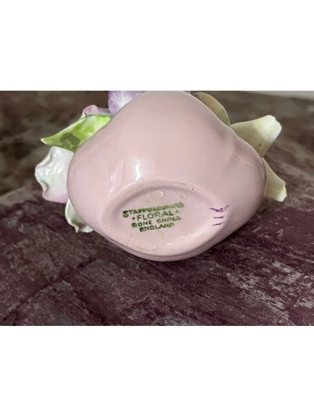 Vintage Staffordshire Floral Porcelain Miniature Bouquet